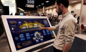 Aluguel de Totem Touch screen Tela de auta Resolução Tvs, de tela 4k 