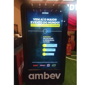 Aluguel de Totem Digital Touch para Feiras de Games e Tecnologia 2026