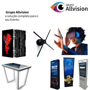 Aluguel e locação de painel de led touch screen e hologramas para feiras e eventos