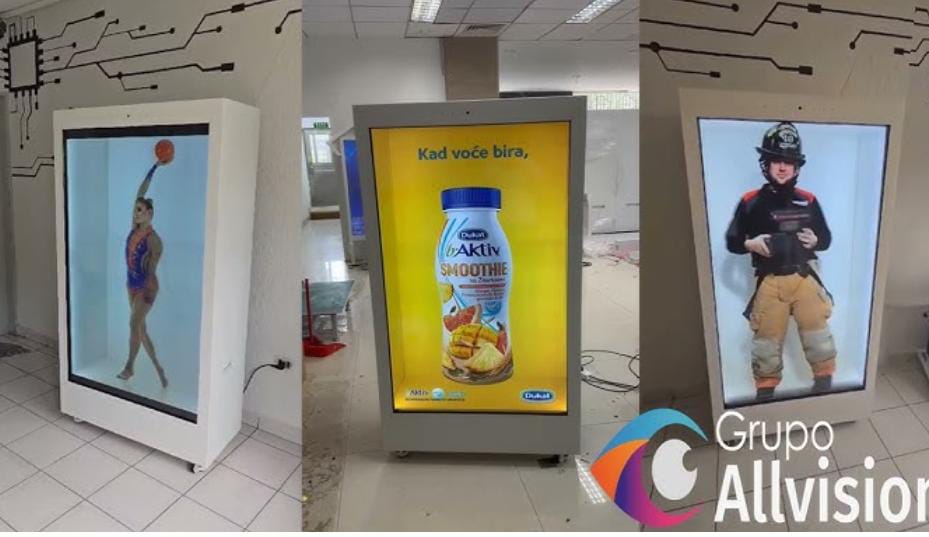Aluguel de Painel de Led flexível -aluguel de Totem interativo Touch screen-Aluguel de Holobox e holograma 3d em Pinhais