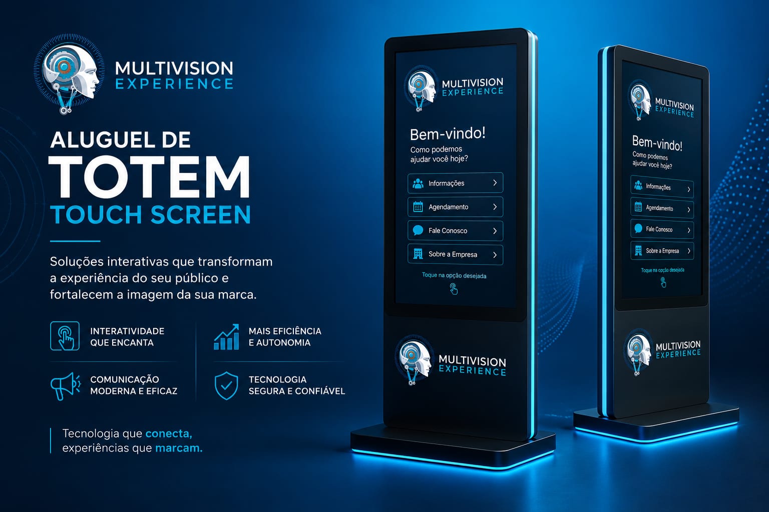 Aluguel de Totem Touch screen Interativos para Palestras, Shows e Lançamentos de Produto e de Marca em Fortaleza, Caucaia, Juazeiro do Norte, 2026