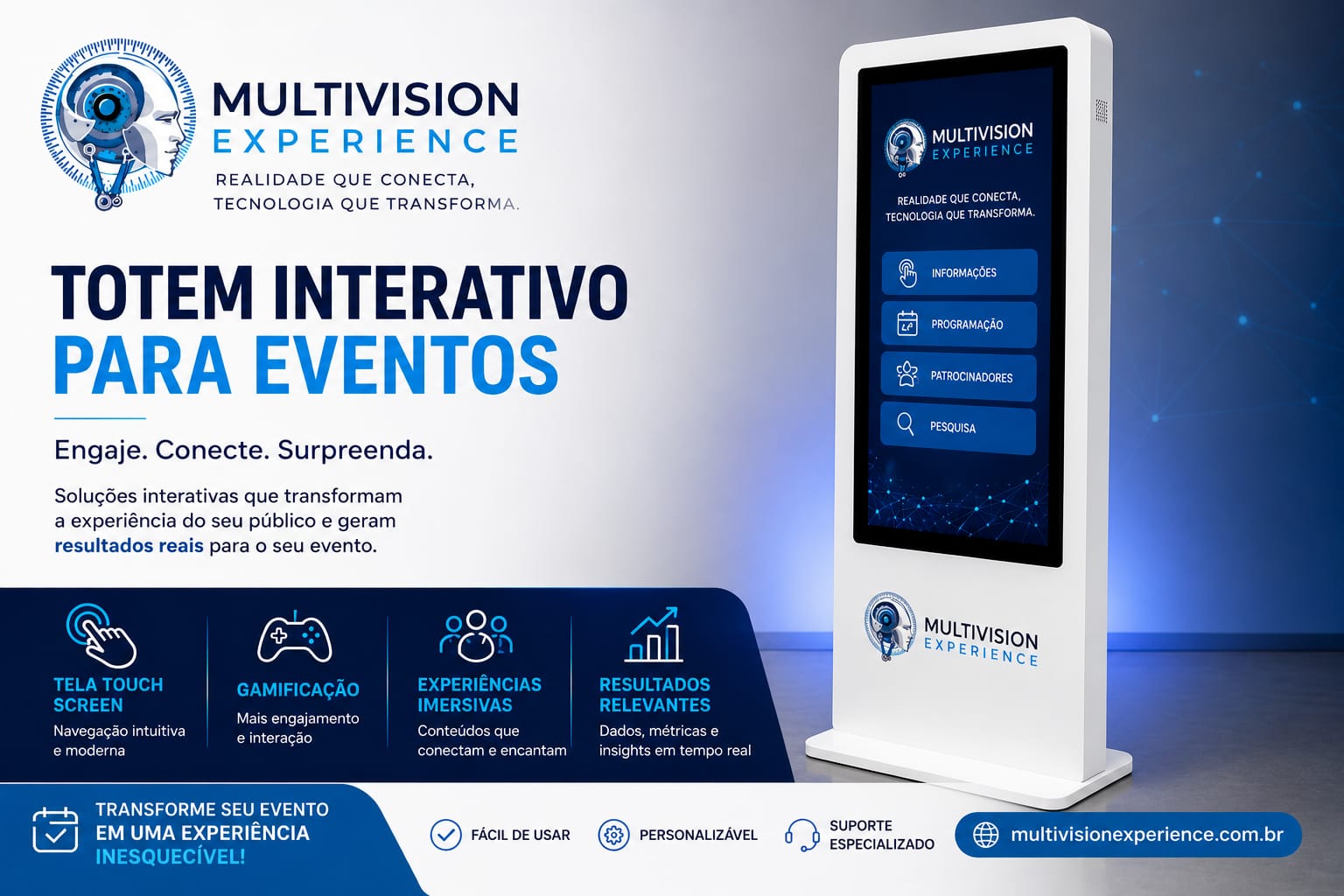Aluguel de Totem Touch screen Interativos para Palestras, Shows e Lançamentos de Produto e de Marca em Fortaleza, Caucaia, Juazeiro do Norte, 2026