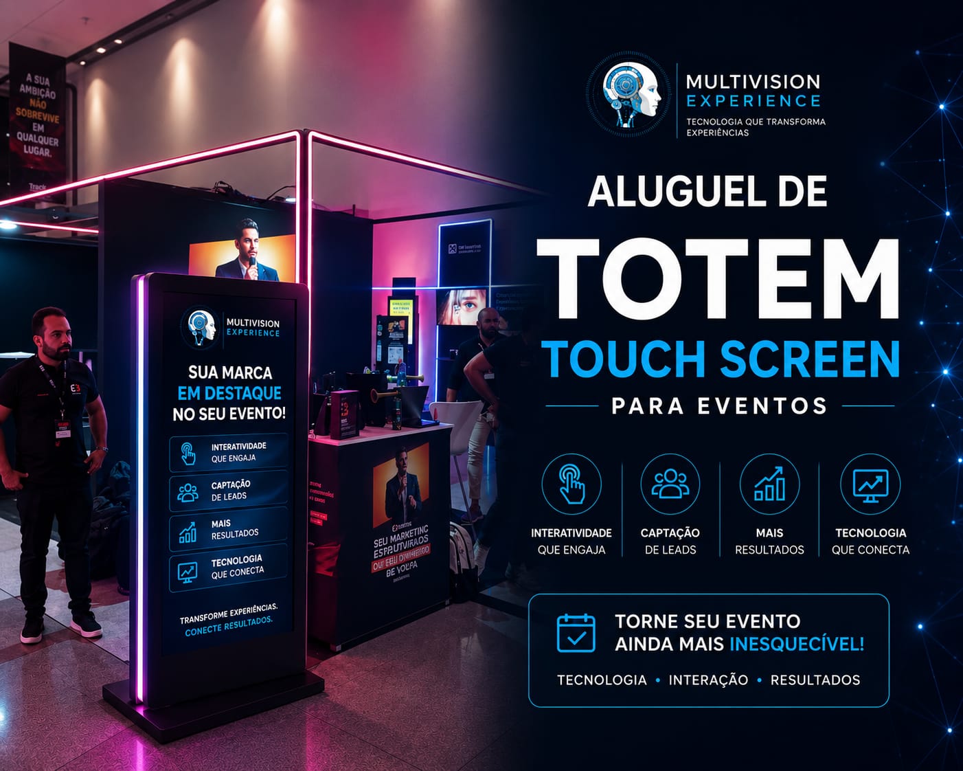 Aluguel de Totem Touch Screen para Check-in, Cadastro, Pesquisa de Satisfação e Eventos em Recife, Jaboatão dos Guararapes 2026