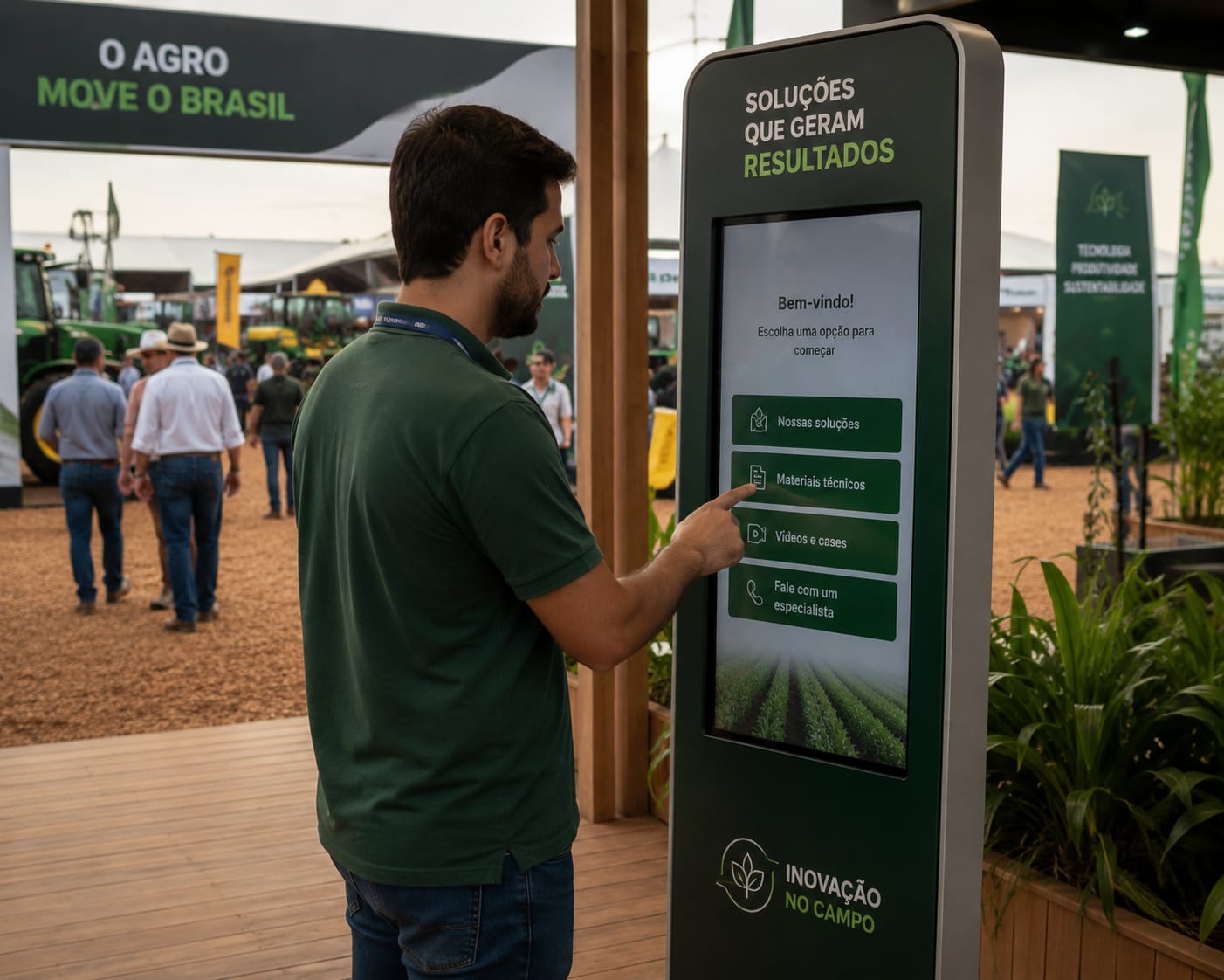 Aumente o Engajamento do Seu Evento com Aluguel de Totem Touch Screen Interativos Para Eventos Shows, e Palestras em Bahia, Salvador, Feira de Santana 2026