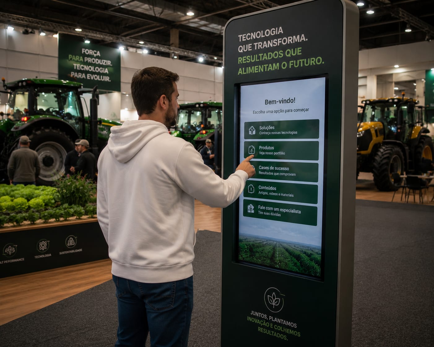 Aumente o Engajamento do Seu Evento com Aluguel de Totem Touch Screen Interativos Para Eventos Shows, e Palestras em Bahia, Salvador, Feira de Santana 2026